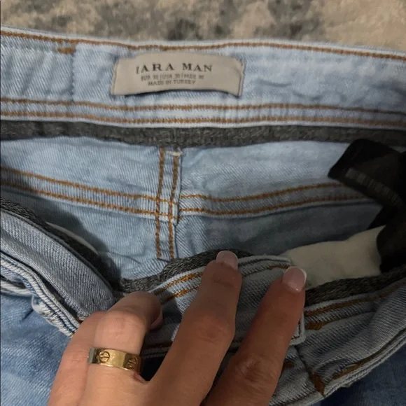 Zara Men's Light Blue Jeans size 30x30 - Picture 4 of 4